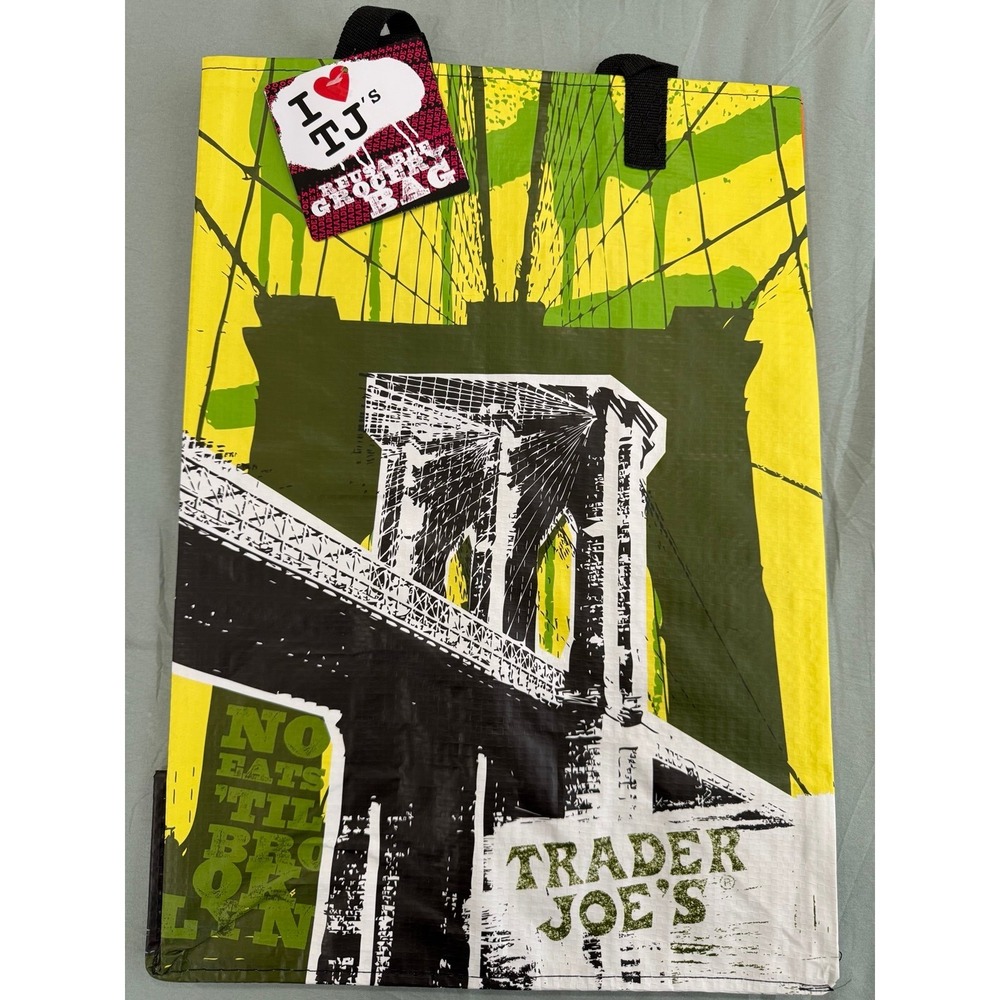 Trader Joe's New York City Reusable Tote Bag NYC Skyline Theme (2024)